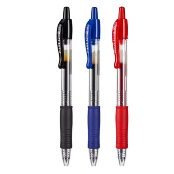 uni-百乐  进口中性笔按动式G-2   0.5mm黑蓝红