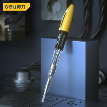 得力（deli）高压矿用测电笔 铬钒钢试电笔150-1500V 高压检测电工笔 DL382150