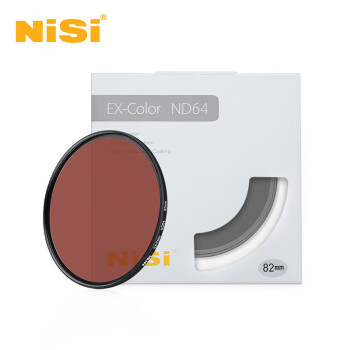 耐司（NiSi）减光镜ND64(1.8) 82mm 6档 中灰密度镜nd镜滤镜微单单反相机滤光镜 适用于佳能尼康索尼