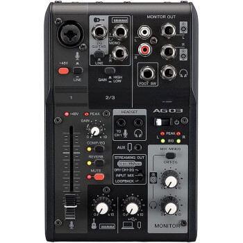 ATMBobii  专业音频MK2黑色调音台  AG03MK2黑色（连接电脑使用）