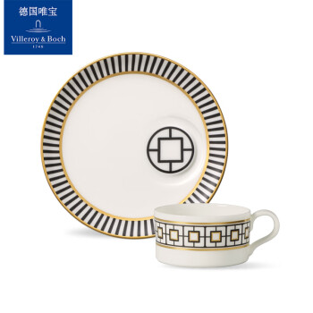唯宝瓷器 都市尚品系列 茶杯碟 骨瓷欧式商务简约下午茶咖啡具套装
