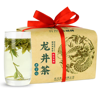 西湖牌2024新茶叶绿茶 雨前一级龙井茶春茶传统纸包200g 父亲节礼物