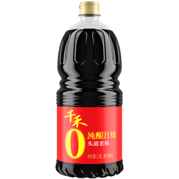 千禾 酱油 纯酿红烧  特级酿造酱油1.8L 不使用添加剂