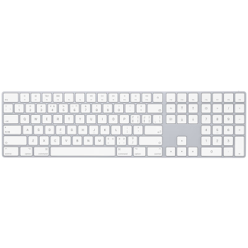 Apple/苹果 带有数字小键盘的妙控键盘-中文 (拼音)-银色 无线键盘 适用iPhone/iPad/Mac