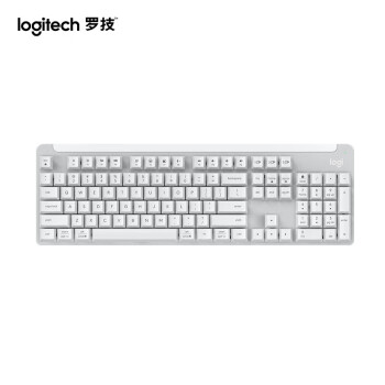 罗技（Logitech）无线蓝牙机械键盘 104键全尺寸 TTC线性红轴手感轻盈 家用游戏企业公司办公 K865 珍珠白