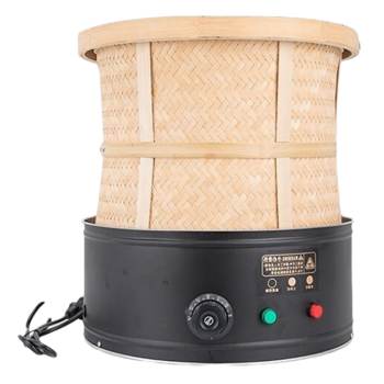 QKE  小型智能定时提香烘焙机商用焙茶茶香机烤箱机电焙笼装修去味炒茶机  20直径黑色无定时款