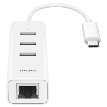 TP-LINK 笔记本USB转网线接口家用免驱有线外置网卡转接头商用台式电脑网口转换适配器 Type-C转USB2.0 UF413