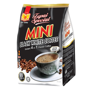 度百特（Tupai Special）迷你黑白咖啡 20g*20包 马来西亚原装进口四合一速溶固体饮料