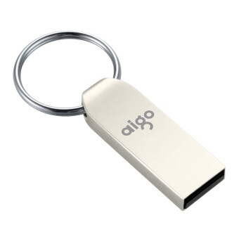 爱国者（aigo） U268迷你款 64GB USB2.0 U盘  银色 金属投标 车载U盘 办公学习通用优盘