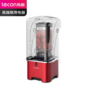 乐创（lecon）沙冰机商用萃茶机碎冰机绵绵冰机奶泡机果汁机榨汁机刨冰机隔音罩多功能冰沙机 触屏款K-15E