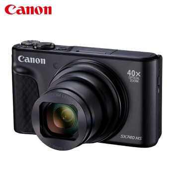 佳能（Canon）PowerShot SX740 HS 数码相机 高清旅游家用美颜相机 官方标配 黑色
