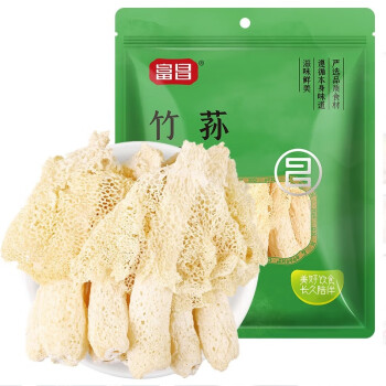 富昌·竹荪50g 干菇煲汤佳品南北干货火锅食材 2袋起售