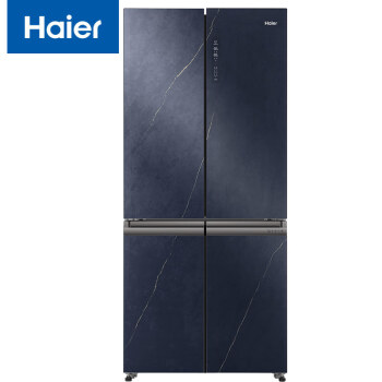 海尔（Haier）京馨系列501升风冷无霜变频十字对开门超薄冰箱干湿分储钢化玻璃面板节能BCD-501WLHTDD5BYU1