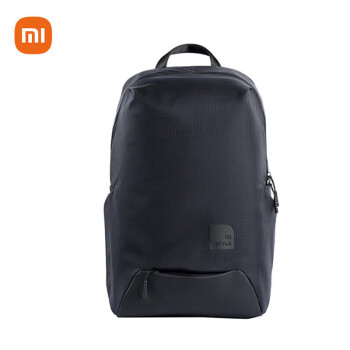 小米休闲运动双肩包 黑色 男女笔记本电脑包 时尚背包学生书包