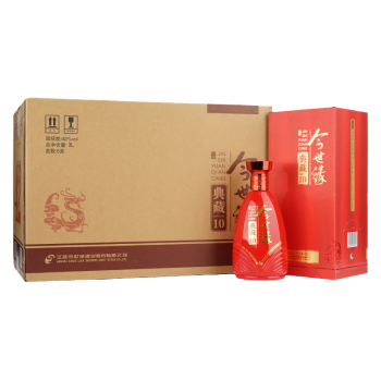 今世缘 典藏10 浓香型/幽雅醇厚型 白酒 42度 500ml*6瓶 整箱装