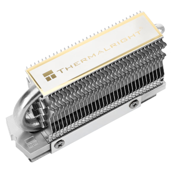 Thermalright(利民) HR-09 2280 M.2 SSD固态硬盘散热器全电镀回流焊AGHP热管 2280规格 双层硅胶片