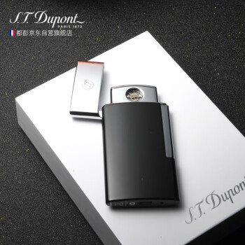 S.T.Dupont 法国都彭打火机 E-SLIM无气体USB充电打火机 黑色 27004E 礼物男