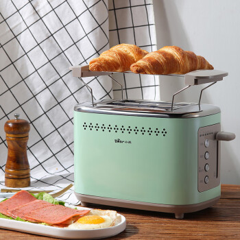 小熊 多士炉 烤面包片机 全自动家用小型 不锈钢早餐神器DSL-C02A1