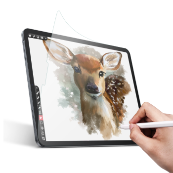 绿联（UGREEN）适用iPad Pro类纸膜磁吸可拆卸12.9英寸2022/2021/2020/2018苹果平板电脑保护膜手写绘画肯特纸膜