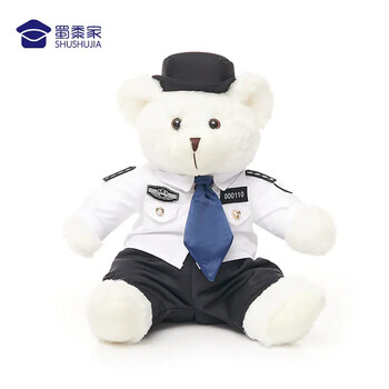 迪士尼官方同款蜀黍家周边礼物警熊警察公仔玩偶大白大壮毛绒玩具可