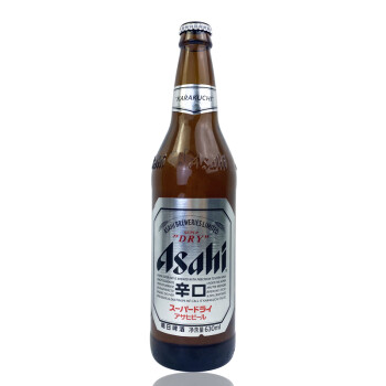 asahi朝日辛口啤酒爽系列生啤酒630ml大瓶装日式鲜啤酒630ml12瓶一箱