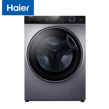 海尔 Haier10KG全自动超薄滚筒洗衣机智能投放空气洗烘一体XQG100-HBD14126L 