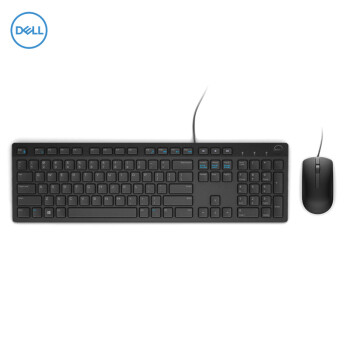 戴尔（DELL）MS116有线鼠标+KB216有线键盘套装 商务办公键鼠套装