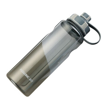 富光 塑料水杯子男便携水瓶太空杯 1500ML灰色
