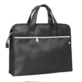  Homeglen SL-522黑色大容量文件袋手提资料袋立体文件包会议袋公文包