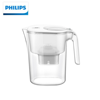 飞利浦（PHILIPS）全新升级净水壶 家用滤水壶 厨房自来水过滤净水器 AWP2814WHT