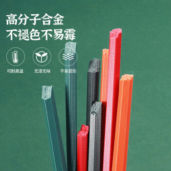 美厨（maxcook）筷子合金筷子 家用防滑筷子分餐公筷餐具套装 5双混色装MCK7452