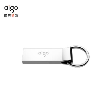 爱国者（aigo） USB2.0 U盘 U210 金属U盘 车载U盘 银色 一体封装 防尘防水 8G标配