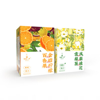 茶茶一季 金桔柠檬百香果茶20g*6泡 2盒