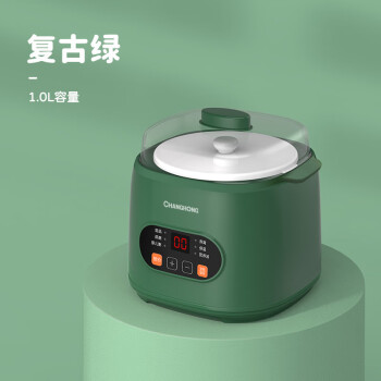 长虹（CHANGHONG）1L电炖锅电煮锅网红电炖锅电火锅电炒锅（CDG-NR02单机款绿色）