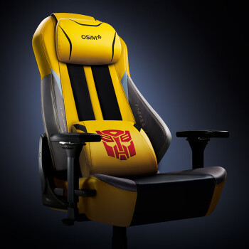 傲胜（OSIM）按摩电竞椅V手按摩可旋转人体工学椅电脑椅游戏椅 OS-8215大黄蜂实用礼物礼品