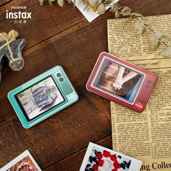 Fujifilm/富士 instax 一次成像 正品原装 复古电视机相框（湖绿） 