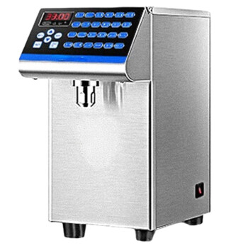 欧斯若 果糖机商用水吧台专用定量机全自动16格咖啡店奶茶店设备   24键 银色果糖机