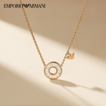 EMPORIO ARMANI阿玛尼奢侈品女士项链摩天轮项链925银时尚排钻项链 520送女友礼物生日礼物EG3457221