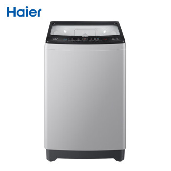 海尔（Haier）定频玻璃盖系列10KG全自动波轮洗衣机 大容量 玻璃上盖 智能模糊控制 海立方内桶 EB100Z039【专】