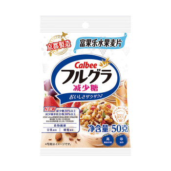 卡乐比即食燕麦片 减糖水果麦片 50g独立小包装 日本进口 早餐代餐零食