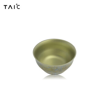 太可（TAIC）纯钛玲珑杯茶具会客现代简易品茶杯小杯子50ml流光金TLLB-T050