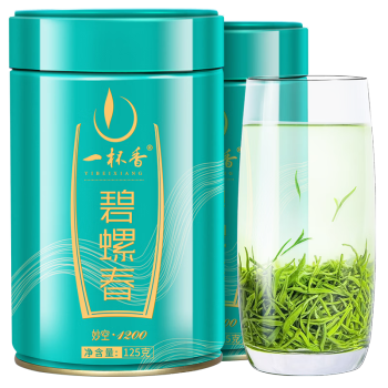 一杯香茶叶绿茶头采碧螺春250g2024新茶明前春茶散装礼盒自己喝送礼品袋