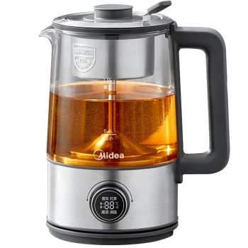 美的（Midea）煮茶器 养生壶1200W大功率花茶壶 1L大容量电水壶烧水壶电热水壶保温煮茶壶MK-C10-Pro2