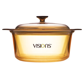 VISIONS 康宁晶彩透明玻璃汤锅（浅锅）VSD-35 3.5L