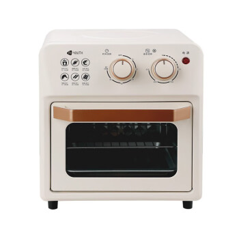 艾贝丽 家用可视多功能一机多用15L全自动电炸锅电烤箱一体机YX-15-1 米白色