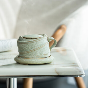 万仟堂（Edenus）陶瓷高档家用茶具配件 桌面摆件 春竹香器香薰