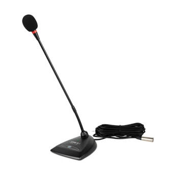 狮乐 YE-06会议室有线话筒 单独接功放调音台幻象供电使用 电容咪芯桌面鹅颈麦克风