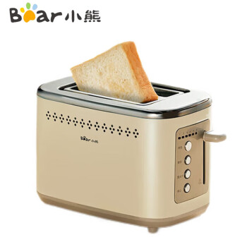 小熊（Bear）面包机 多士炉 烤面包机 早餐自动家用小型烤吐司机馒头DSL-C02M6不锈钢包边