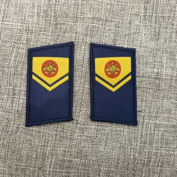 许愿熊 中国消防救援专职备勤服大号领章衔消防员标志配饰臂章胸徽