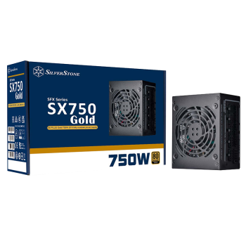 银昕（SilverStone）额定750W SX750-G SFX小电源(金牌全模/全日系电容/低噪稳定) 